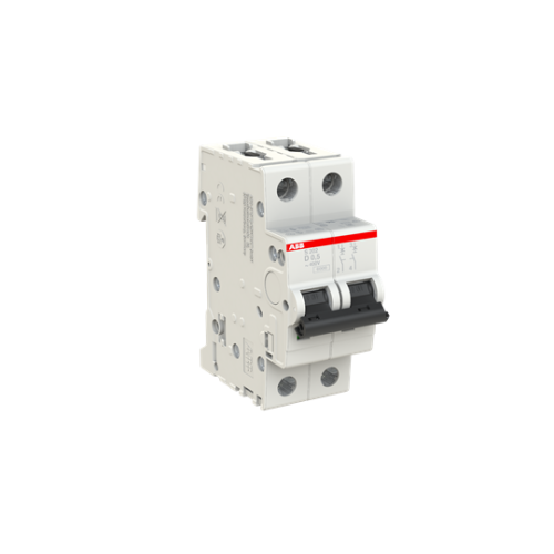 S202-D0.5 Miniature Circuit Breaker - 2P - D - 0.5 A