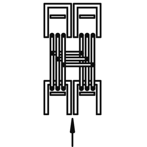 ZH55 N/PE-busbar system, 180 mm x 370 mm x 100 mm