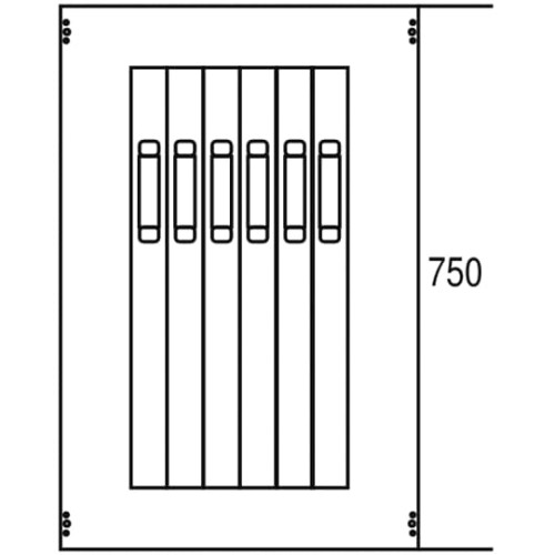 AG177 Cover, Rows: 0, 750 mm x 500 mm x 26.5 mm, IP2XC