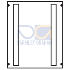 AS24V Cover, Rows: 0, 600 mm x 500 mm x 26.5 mm, IP2XC