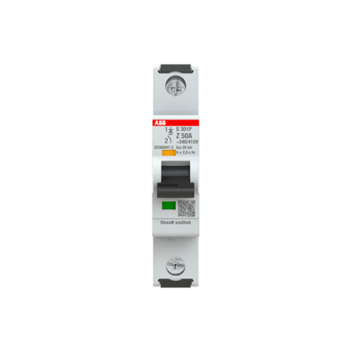S301P-Z50 Miniature Circuit Breaker - 1P - Z - 50 A