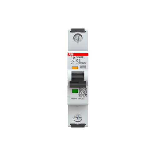 S301P-C2 Miniature Circuit Breaker - 1P - C - 2 A