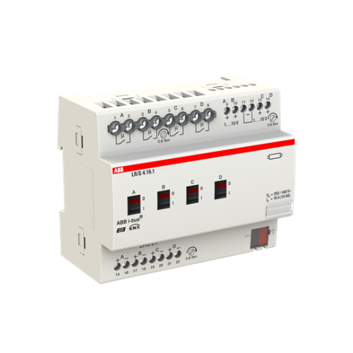 LR/S4.16.1 Light Controller, 4-fold, 1-10 V, MDRC