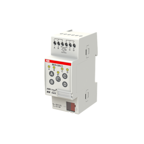 BE/S4.20.2.1 Binary Input, 4-fold, Contact Scanning, MDRC