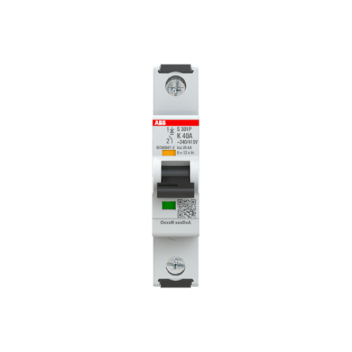 S301P-K40 Miniature Circuit Breaker - 1P - K - 40 A