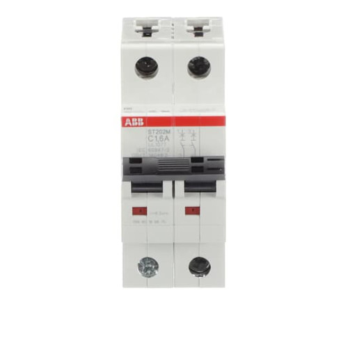 Miniature Circuit Breaker - ST200M - 2P - 1.6 A - C