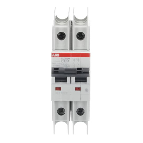 SU202M-C1.6 Miniature Circuit Breaker - 2P - C - 1.6 A