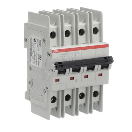 SU204M-K15 Miniature Circuit Breaker - 4P - K - 15 A