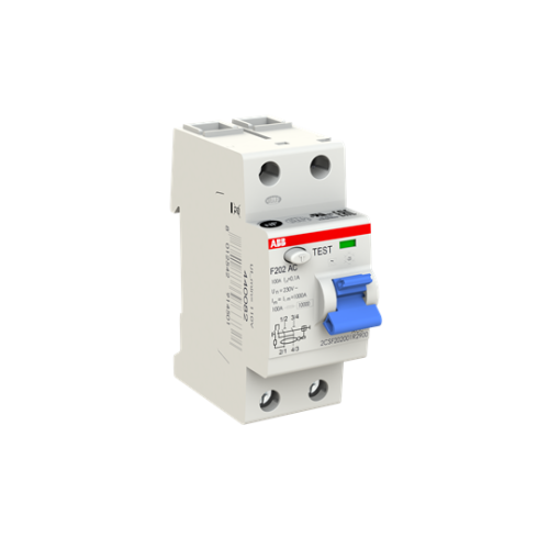 F202 A-100/0.5 Residual Current Circuit Breaker 2P Type A 500 mA