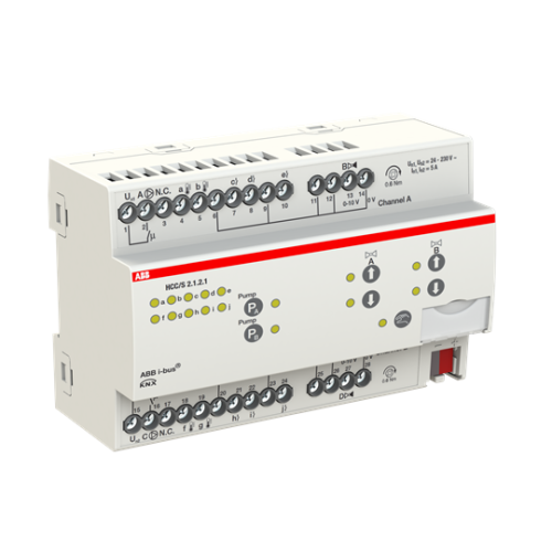 HCC/S2.1.2.1 Heating/Cooling Circuit Controller, 2-f, 0-10 V, man. op., MDRC