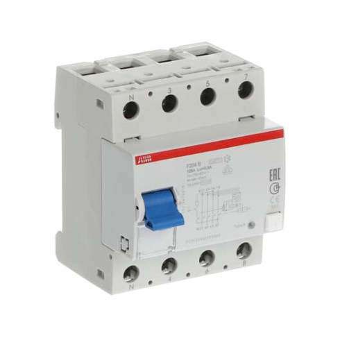 F204 B-125/0.3-L Residual Current Circuit Breaker 4P Type B 300 mA