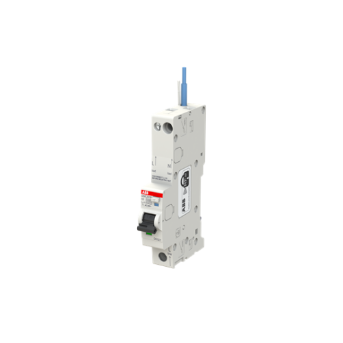 DSE201 M C6 AC30 - N Blue Residual Current Circuit Breaker with Overcurrent Protection