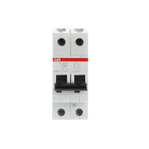 S201-K6NA Miniature Circuit Breaker - 1+NP - K - 6 A