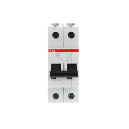 2-Pole, Type D 6kA, 8A