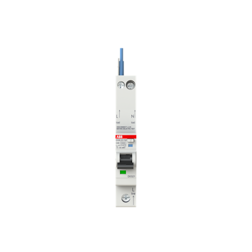 DSE201 M C40 AC10 - N Blue Residual Current Circuit Breaker with Overcurrent Protection