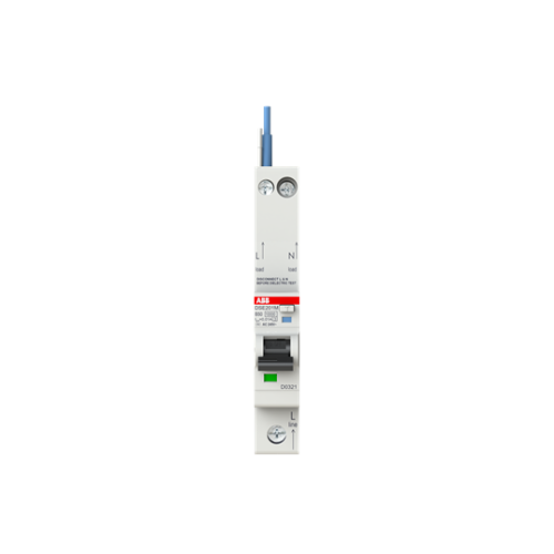 DSE201 M B50 AC10 - N Blue Residual Current Circuit Breaker with Overcurrent Protection