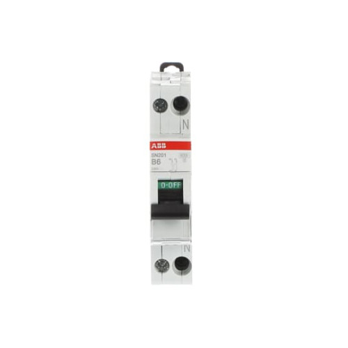 SN201-B6 Miniature circuit breaker - 1+NP - B - 6 A
