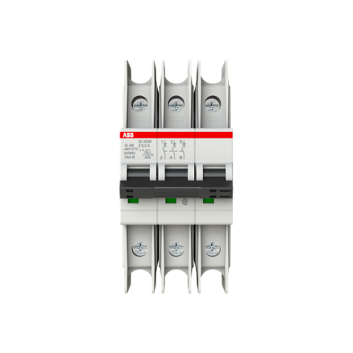 SU203M-Z0.5 Miniature Circuit Breaker - 3P - Z - 0.5 A
