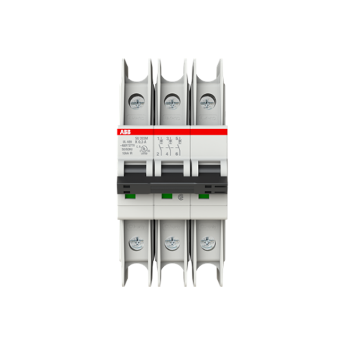 SU203M-K0.3 Miniature Circuit Breaker - 3P - K - 0.3 A