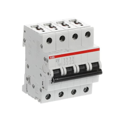 S204-B16 Miniature Circuit Breaker - 4P - B - 16 A