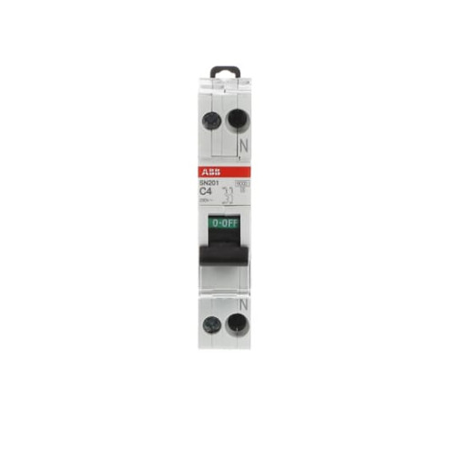SN201-C4 Miniature circuit breaker - 1+NP - C - 4 A