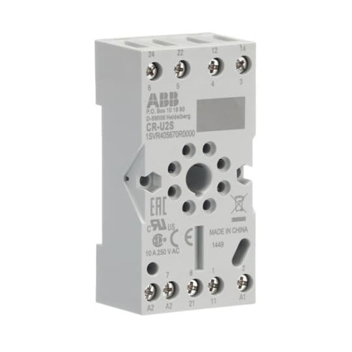 CR-U2S Socket for 2c/o CR-U relay