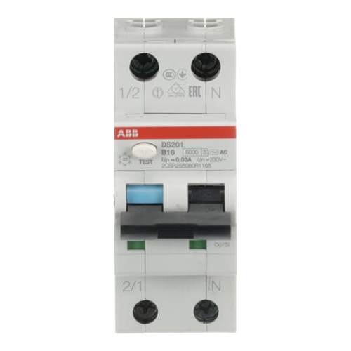 DS201 B16 AC30 Residual Current Circuit Breaker with Overcurrent Protection