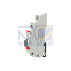 Luminous Pushbutton, 16 A, acc. to EN 250 V AC, 1NO, El. Color: Grey, 1LED, Red, MW: 0.5