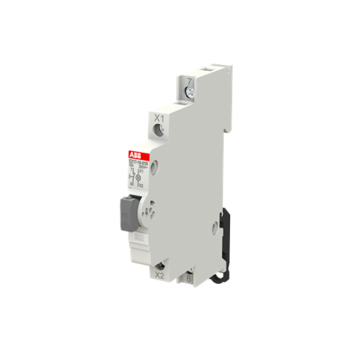 Luminous Pushbutton, 16 A, acc. to EN 250 V AC, 1NC, El. Color: Grey, 1LED, White, MW: 0.5