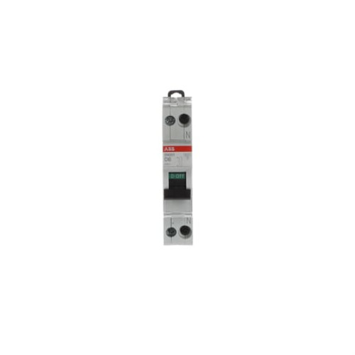 SN201-D6 Miniature circuit breaker - 1+NP - D - 6 A