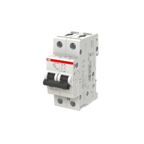 S201-D6NA Miniature Circuit Breaker - 1+NP - D - 6 A