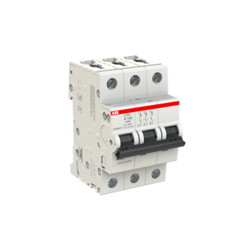 S203-K15 Miniature Circuit Breaker - 3P - K - 15 A