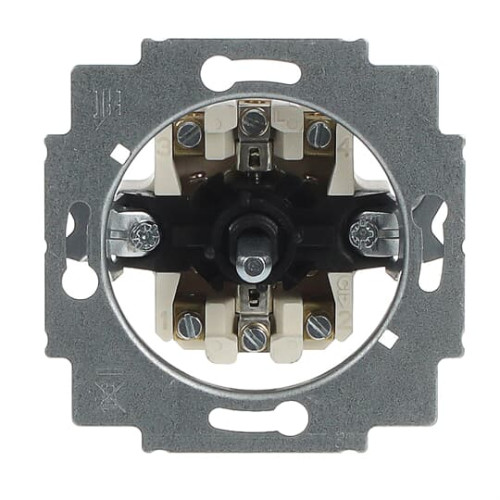 Blind switch insert 2-pole switch and push switch 10 A