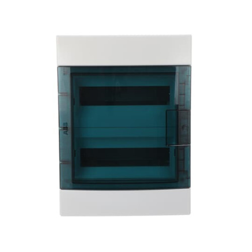 1SLM006500A1214 Consumer unit , Surface mounting, 24 modules, 2 row(s), IP65, Door: Single, Plastic, Transparent, Dimensions: 435 mm x 320 mm x 155 mm