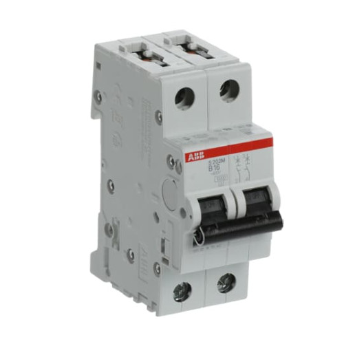 S202M-B16 Miniature Circuit Breaker - 2P - B - 16 A