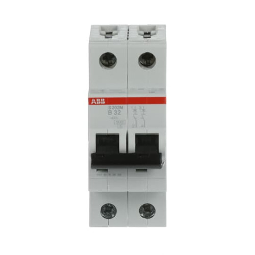 S202M-B32 Miniature Circuit Breaker - 2P - B - 32 A