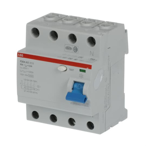 F204 A S-63/0.3 Residual Current Circuit Breaker 4P Type A 300 mA