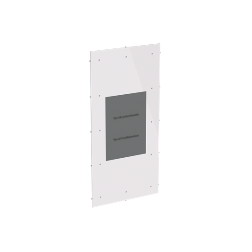 UZD640 Enclosure accessories , Angle profile, 48 modules, 4 row(s), IP30,  Door: Without Door, Dimensions: 719 mm x 469 mm x 6 mm