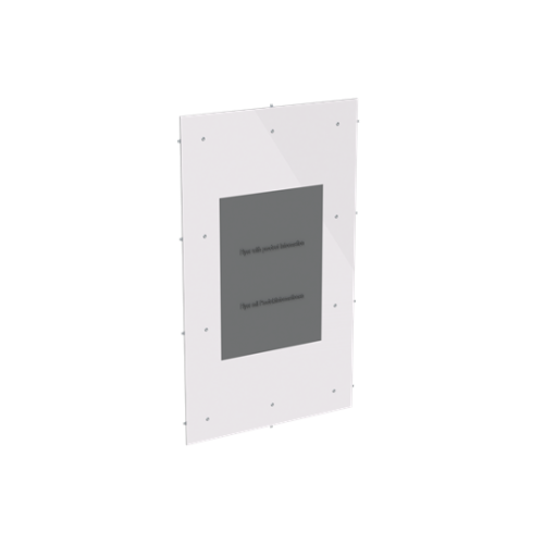UZD630 Enclosure accessories , Angle profile, 36 modules, 3 row(s), IP30,  Door: Without Door, Dimensions: 594 mm x 469 mm x 6 mm