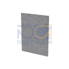 UZD621 Enclosure accessories , Angle profile, 24 modules, 2 row(s), IP30,  Door: Without Door, Dimensions: 352 mm x 469 mm x 14 mm