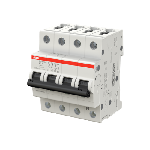 S203M-Z3NA Miniature Circuit Breaker - 3+NP - Z - 3 A