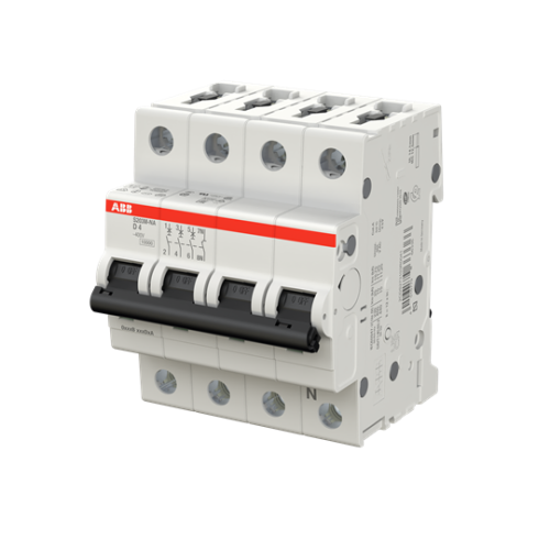 S203M-D4NA Miniature Circuit Breaker - 3+NP - D - 4 A