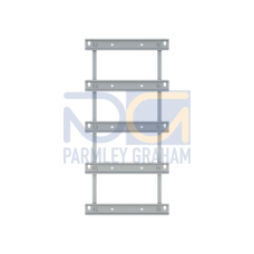 UZG660 Enclosure accessories , 60 modules, 5 row(s), Dimensions: 535 mm x 255 mm x 16 mm