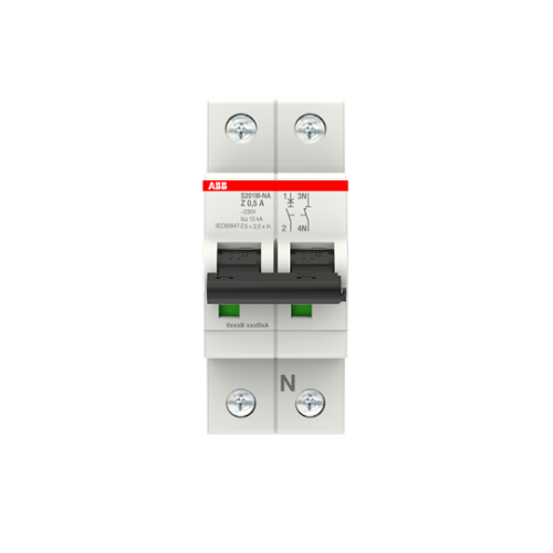 S201M-Z0.5NA Miniature Circuit Breaker - 1+NP - Z - 0.5 A