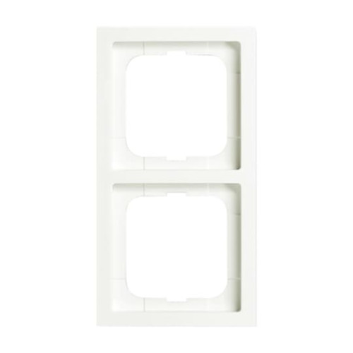 Cover frame 2gang studio white matt - future linear