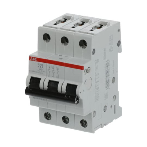 3-Pole, Type K 6kA, 4A
