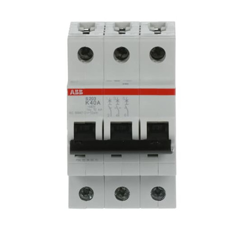3-Pole, Type K 6kA, 40A