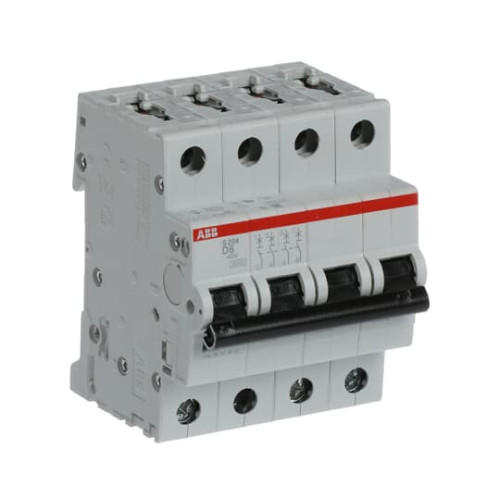 S204-D6 Miniature Circuit Breaker - 4P - D - 6 A