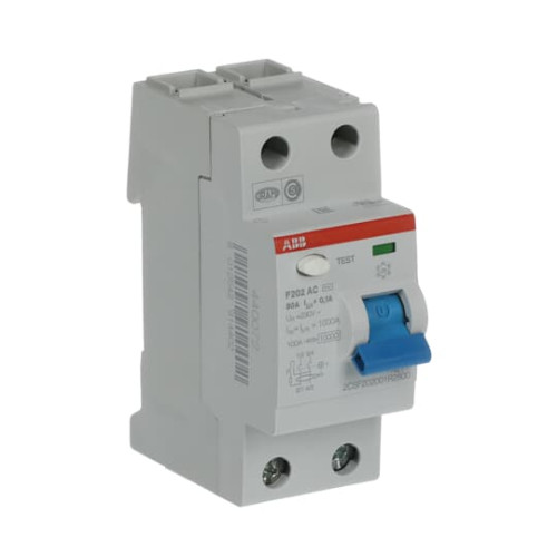 F202 AC-80/0.1 Residual Current Circuit Breaker 2P Type AC 100 mA