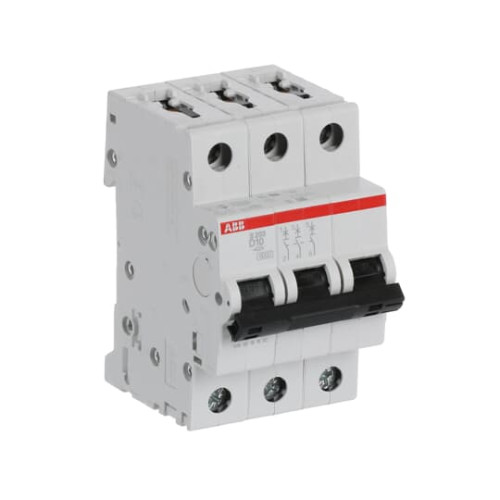 3-Pole, Type D 6kA, 10A